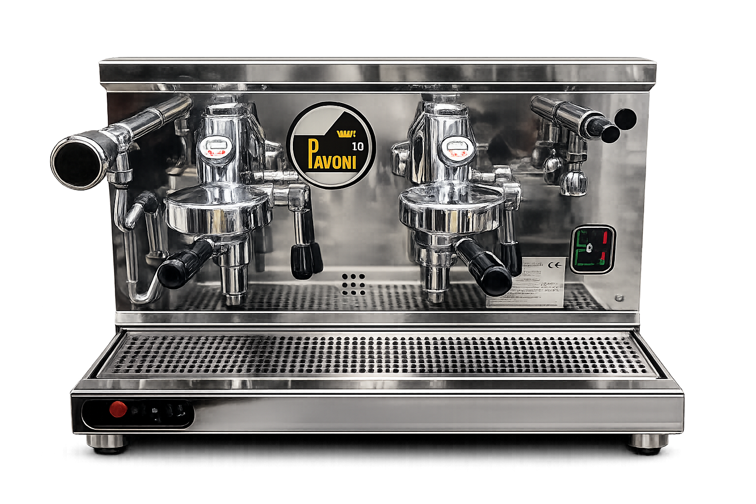 Espresso machine close-up inside Barista 4x4